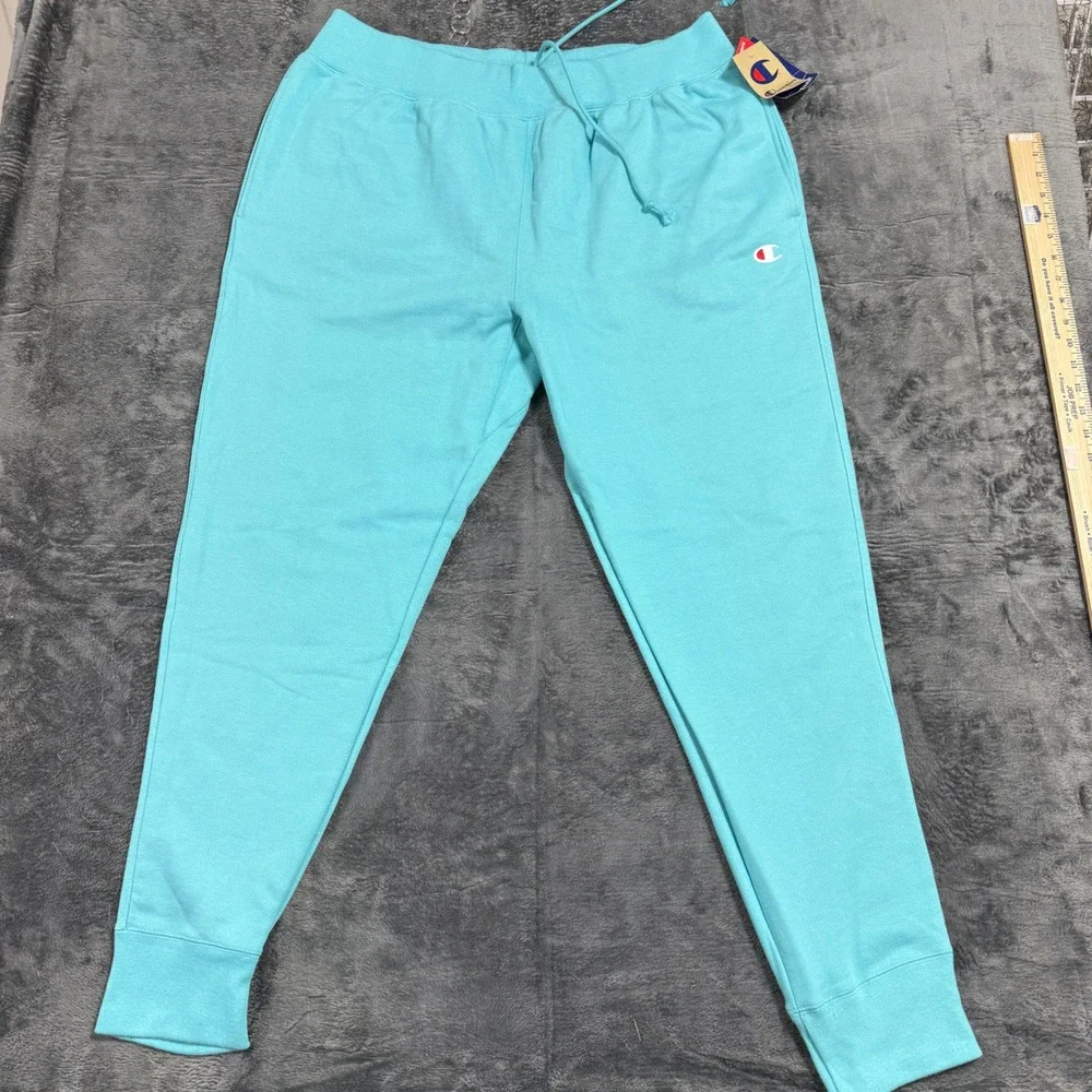 Champion Reverse Weave‎ Joggers Mens XXL Aqua Blue Heavyweight Sweatpants NEW